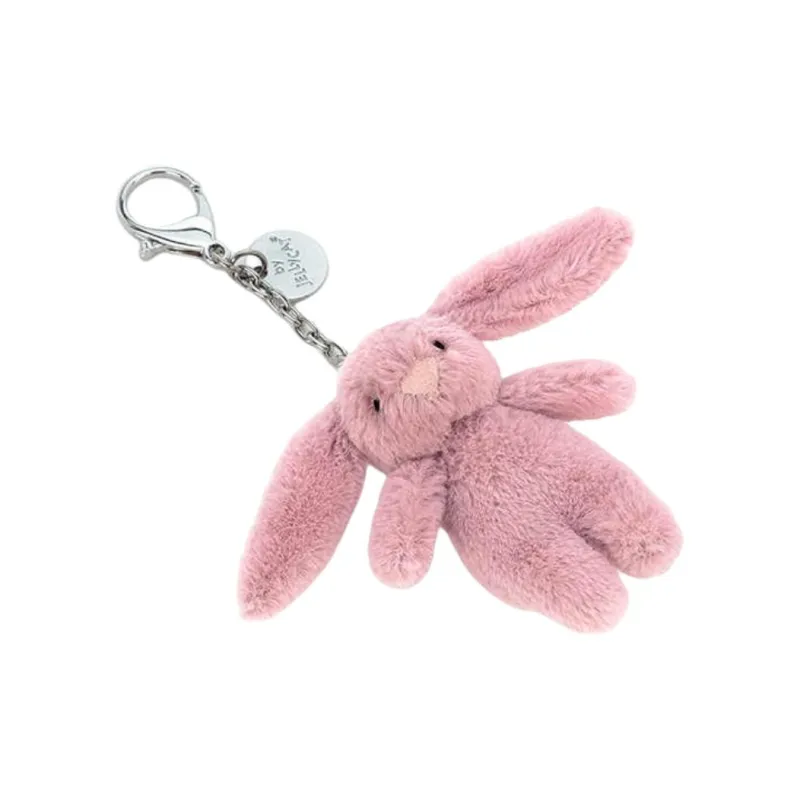 JELLYCAT Bashful Bunny Tulip Bag Charm-3