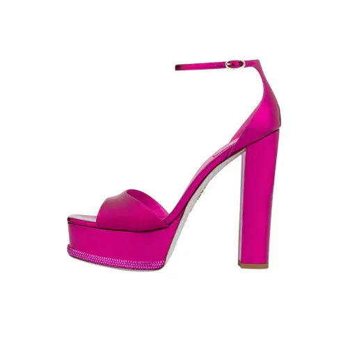René Caovilla 130mm Crystal-embellished Platform Sandals
