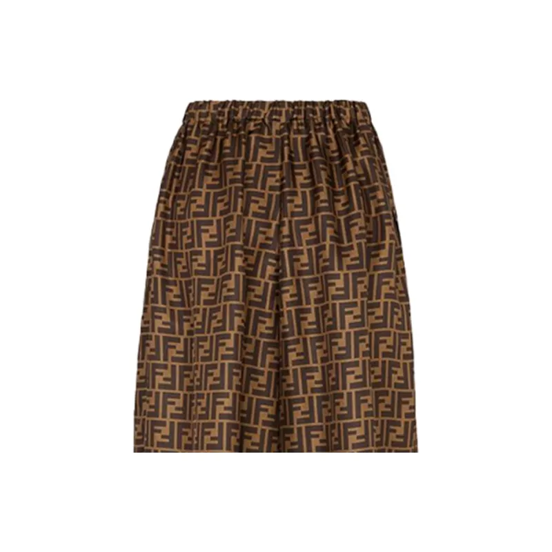 FENDI FF print Knee length Shorts-3