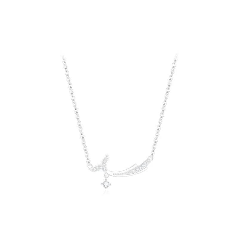 PRETTY DIARY S999 Fine Silver Necklaces Women's-0