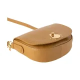 LONGCHAMP Cavalcade Leather Saddle Bag Shoulder Bag Crossbody Bag Women's Natural Camel Brown