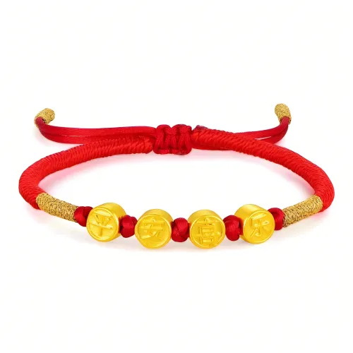 Lindian Pure Gold Peaceful Joy Solid Gold 999 Priced In Gram Gold Bracelet Unisex