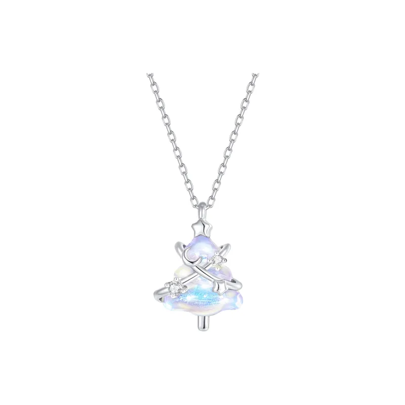 LUCKY ZHY S925 Silver Necklaces Women's-0