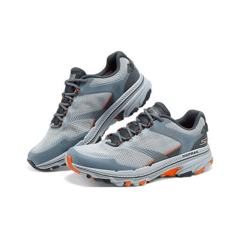 Skechers GO RUN Trail Altitude 2.0 Anti Slip Wear Resistant Low Top Running Shoes Men's Gray-2