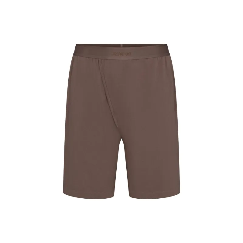 SKIMS FW24 JERSEY SLEEP MENS SHORT Pajama Pants Men's UMBER/Brown Earth Tone-0