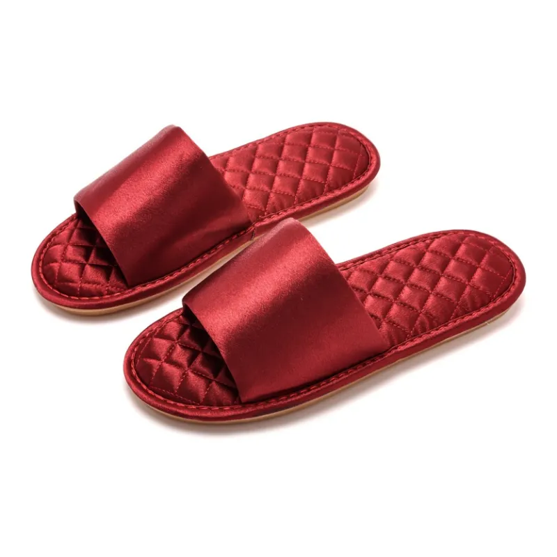 Yalu Wedding Slippers Red Couple Advanced Luxurious Comfort New Marriage Celebration Slippers Home Slippers-8