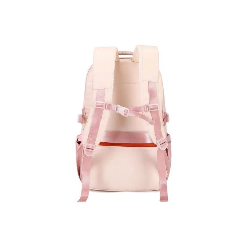 ZUOFEIFAN Nylon Backpack Women's Beige & Pink-4