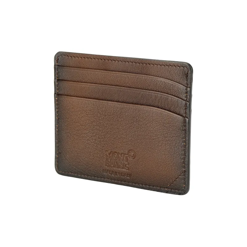 MONTBLANC Meisterstuck Leather Wallet Card Holder Card Holder Men's Brown-2