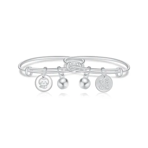 CHAOHONGJI 990 Silver Bangles Women's