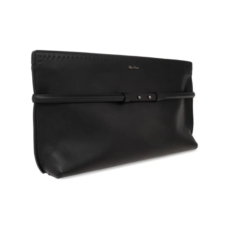 MaxMara Calfskin Clutch Women's Black-1