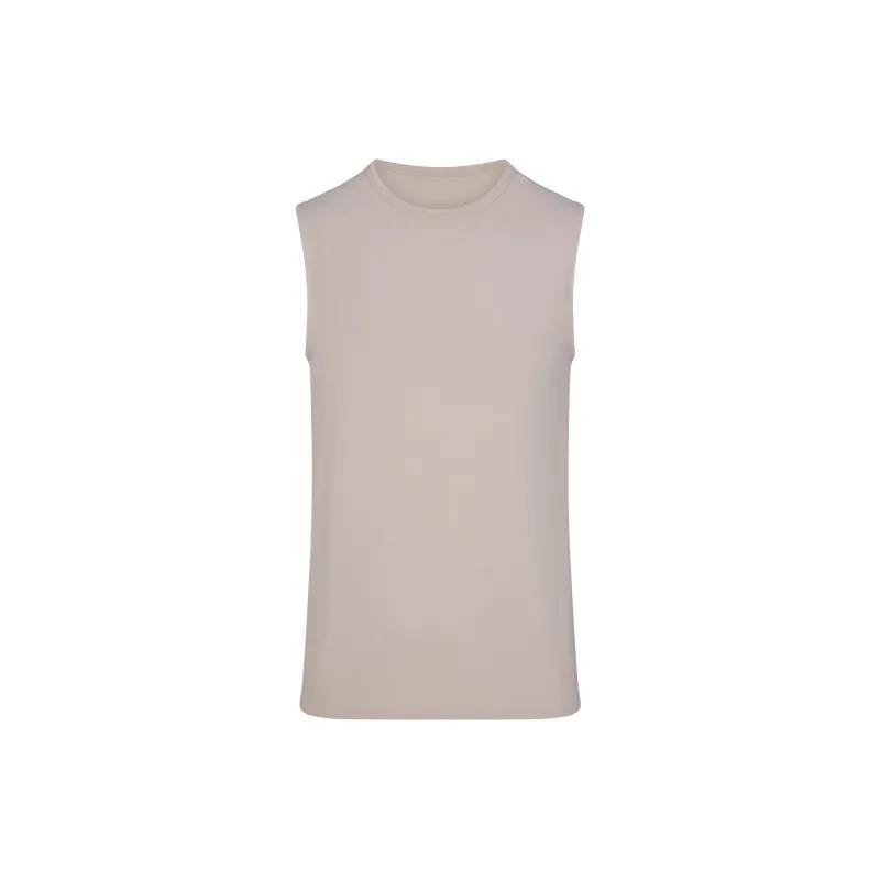 SKIMS FW24 JERSEY SLEEP MENS TANK Tank Tops Men's STONE/Stone Color-0