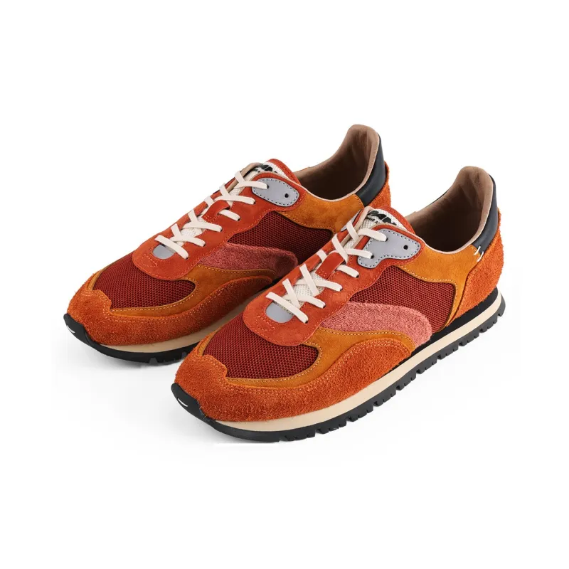 PANE Pace Nostalgia 2.0 Collection CLAY COURT Red Clay Cushioning Slip Resistant Low Top Casual Shoes Unisex Orange-2