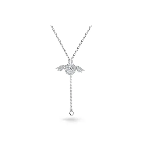 MAGICPOLE 925 Sterling Silver Synthetic Cubic Zirconia Necklaces Women's Silver Perfect Gift For Bestie
