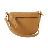 LONGCHAMP Cavalcade Leather Saddle Bag Shoulder Bag Crossbody Bag Women's Natural Camel Brown