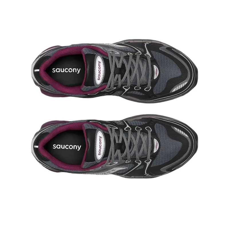 Saucony ProGrid Triumph 4 Anti-Slip Wear-Resistant Low-Top Casual Running Shoes Unisex Gray-3