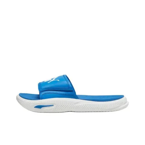 PUMA SoftridePro Slide 24 Slip-Resistant Abrasion-Resistant Slide Slippers Men's Blue White