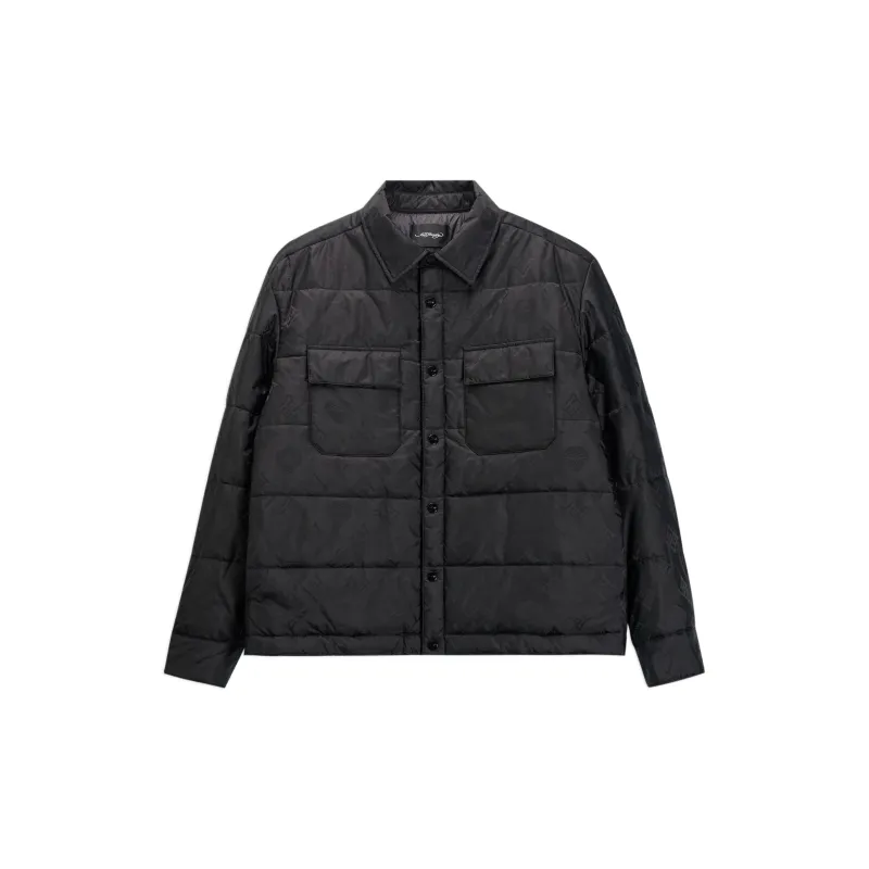 Ed Hardy FW24 Puffer Jacket Men's Black Comes With Saint Laurent Black Opium Fragrance Pendant-2