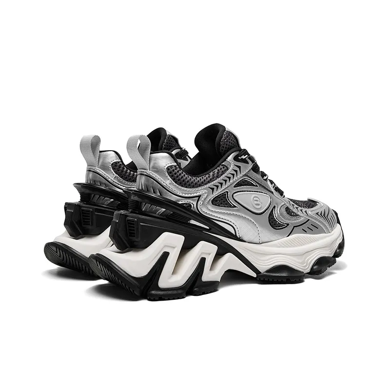 CHERYKALLY Cushioned Anti Slip Wear Resistant Lightweight Height Increasing Low Top Chunky Sneakers Women's-17