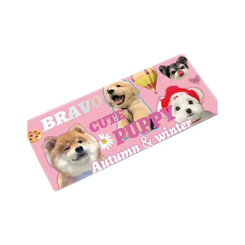 SHIBADU Rubber Cute Puppy Extra Large Office Desk Mat Cartoon Cat Book Desk Mat Computer Gaming Keyboard Pad Mouse Pads-12