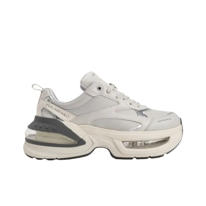 CKJ CALVIN KLEIN JEANS Mid-Top Chunky Sneakers Men's Phantom Gray-1