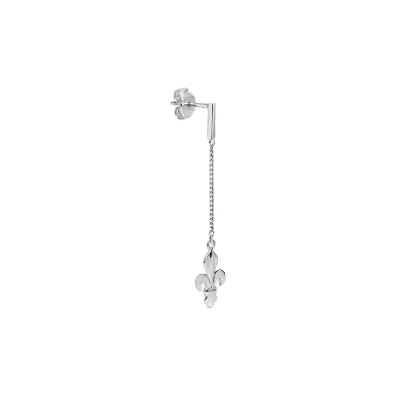 CELINE 925 Sterling Silver Earrings Men's Silver-1