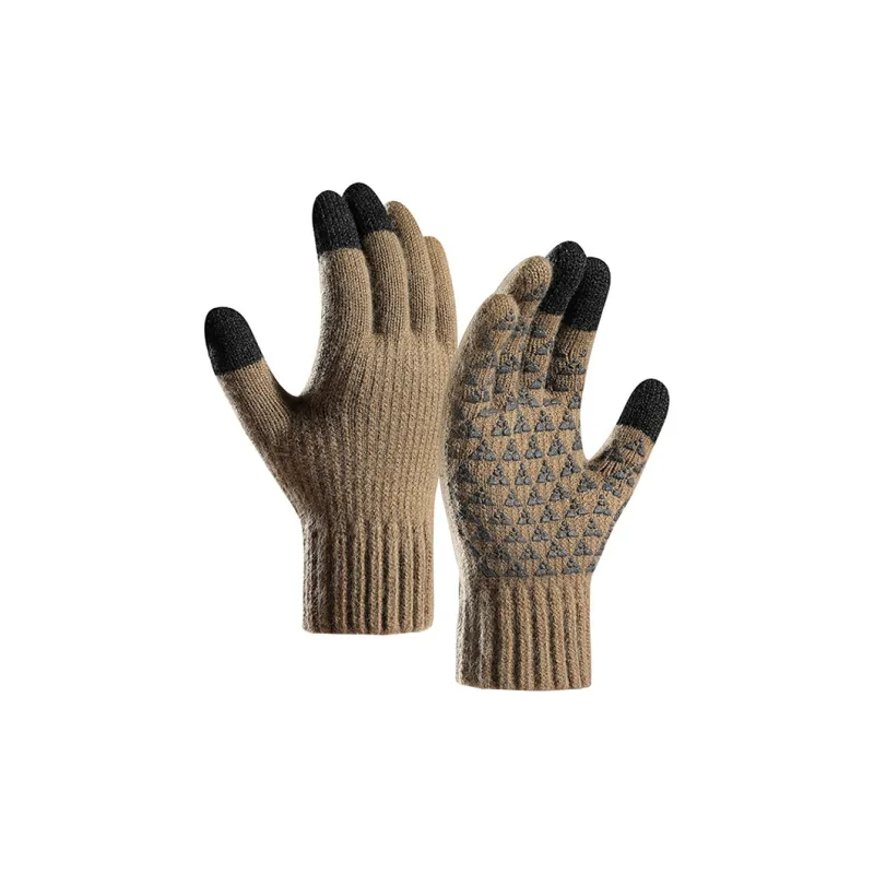 Lanza Alpaca Knit Gloves Unisex-0