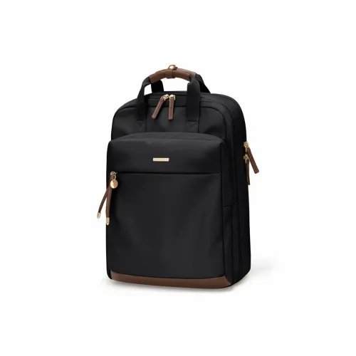 GOLF Fabric 15.6-Inch Laptop Backpack Large Size Women's Apricot/Elegant Black