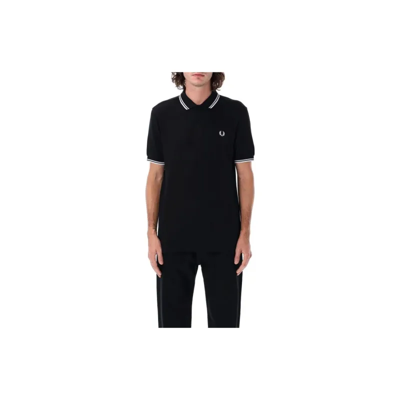 COMME DES GARCONS SHIRT Logo Embroidered Straight Hem Polo Shirt-2