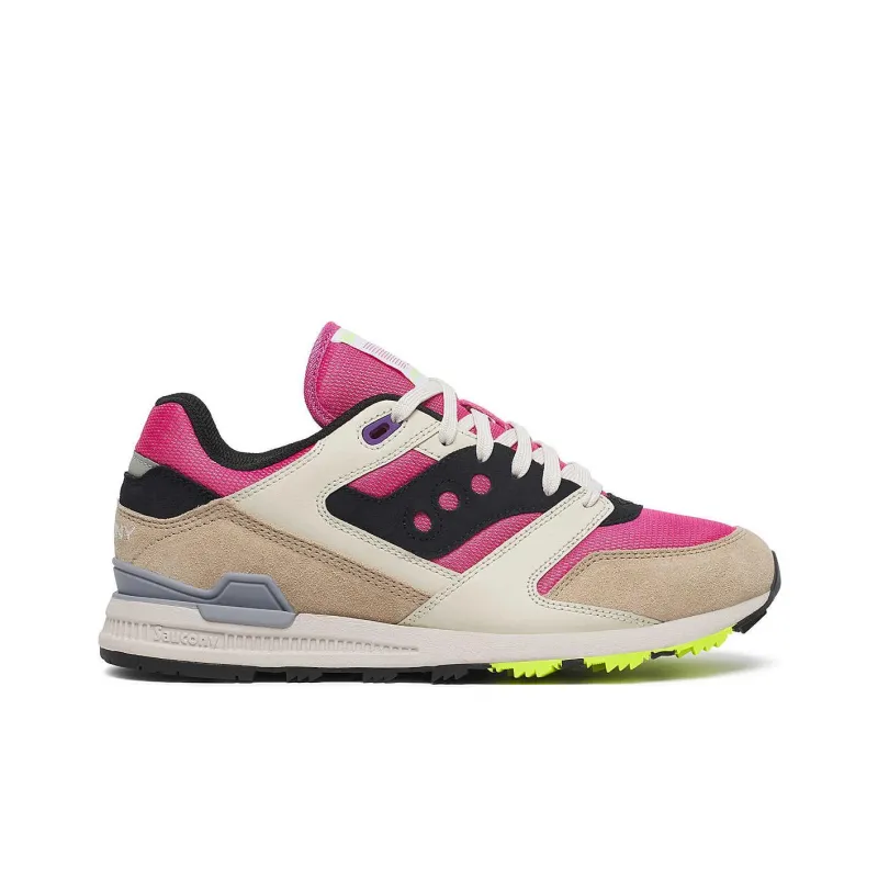 Saucony COURAGEOUS Anti Slip Wear Resistant Low Top Casual Shoes Unisex Pink-1
