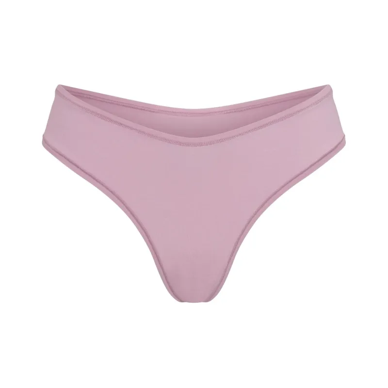 SKIMS FW24 COTTON JERSEY DIPPED THONG Underpants Women's 1 Pack DUSK/Nightfall Color-0