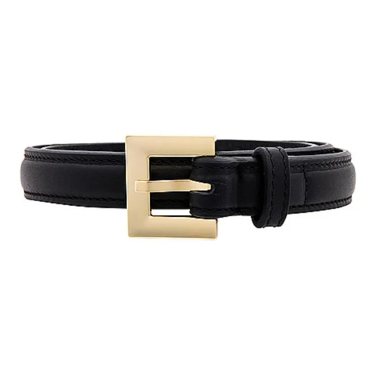 Anine Bing Buckle Leather Belt-0