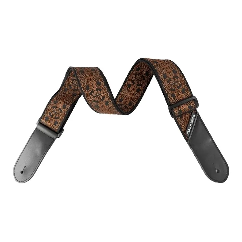 REAL MISSION R .M Apollo's Stride Guitar Bib & Brace Fabric Material Embroidered Pattern Guitar Accessories-5