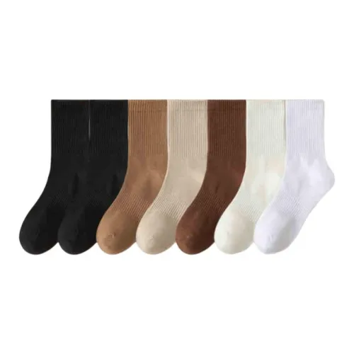 Bejirog Mid Calf Socks Women's 7 Pack