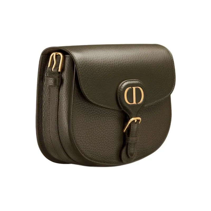 DIOR Bobby Grained Calfskin Crossbody Bag, Shoulder Bag Medium Size Women's Khaki-2