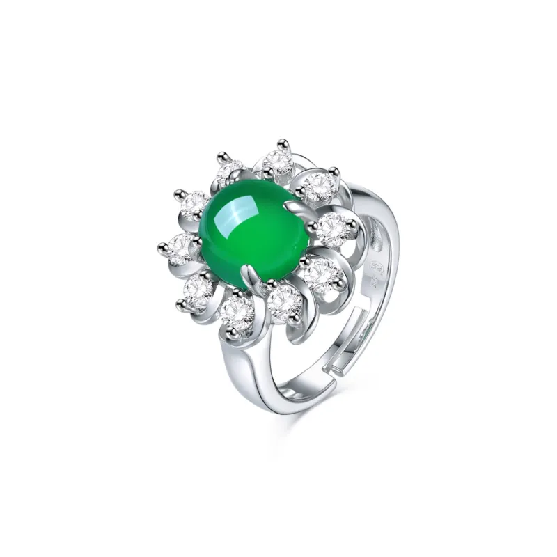 CENTURY&KINDLE Chalcedony Rings Women's-1