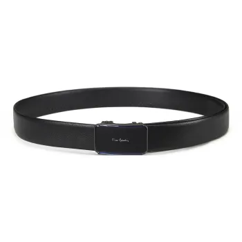 PIERRE CARDIN Cow Head Leather Belt Birthday Gift For Boyfriend Men's 3.5cm