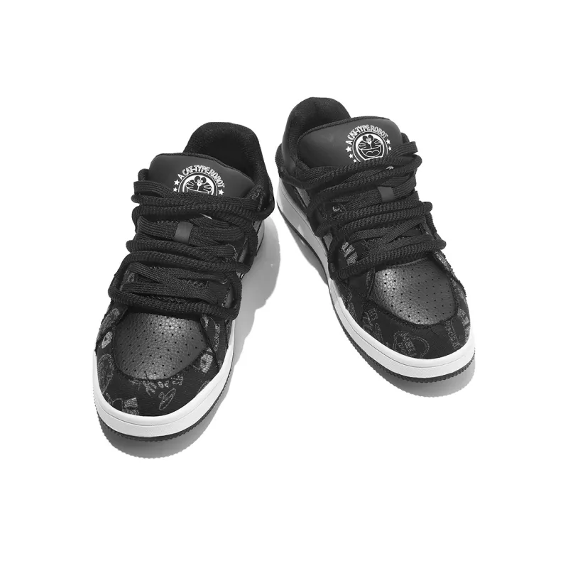 DoraemonA Box Limited Edition Puffy Shoes Low-Top Skateboard Shoes Unisex-22
