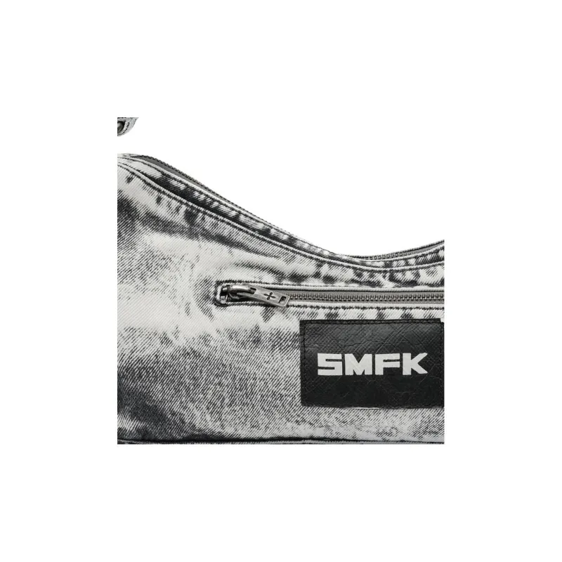 SMFK Twill Denim Shoulder Bag Regular Women's Dusty Gray-3