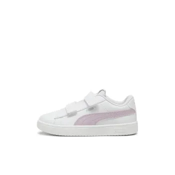 PUMA Rickie Anti Slip Wear Resistant Low Top Kids' Skateboarding Shoes Pink White Children Aged 3 7 Years Old