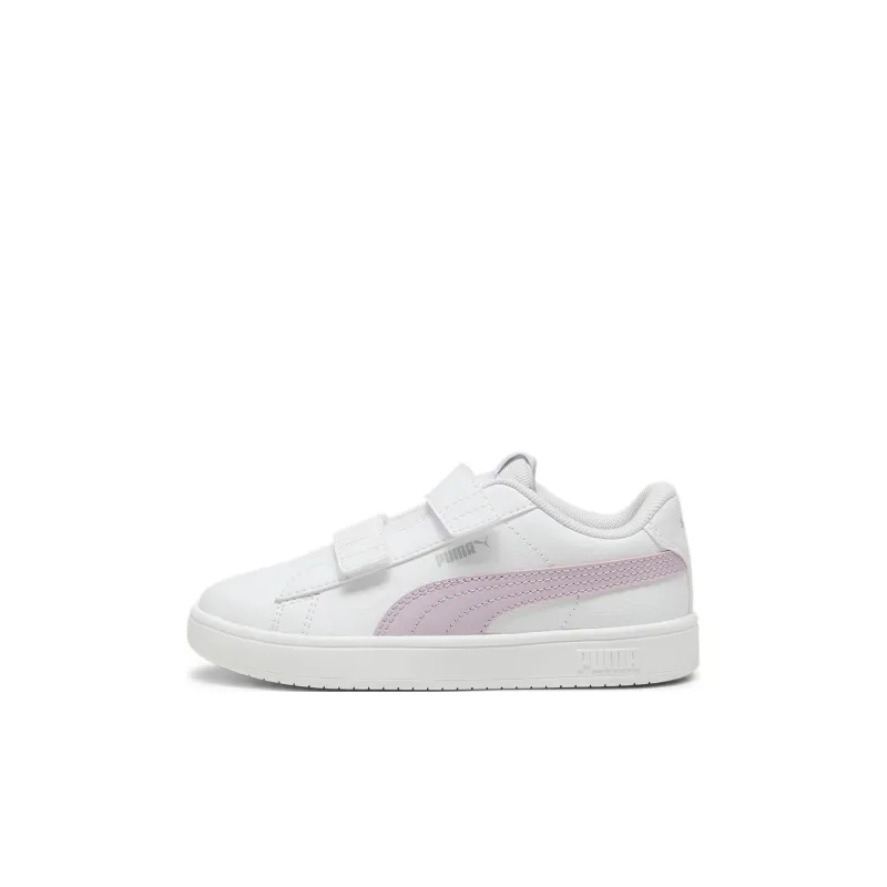 PUMA Rickie Anti Slip Wear Resistant Low Top Kids' Skateboarding Shoes Pink White Children Aged 3 7 Years Old-0