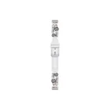 White-Vintage Single Wrap Belt with Beads