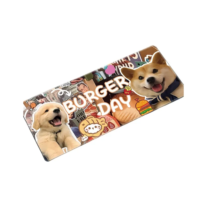 SHIBADU Rubber Cute Puppy Extra Large Office Desk Mat Cartoon Cat Book Desk Mat Computer Gaming Keyboard Pad Mouse Pads-3