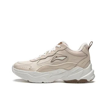 LiNing Defender Durable Warm Low Top Casual Shoes Women's Oat Gray