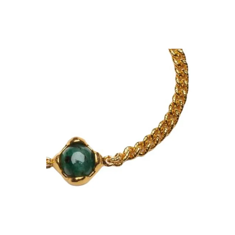 Alighieri 24kt Yellow Gold Plated The Emerald Of Adventure Bracelet-1