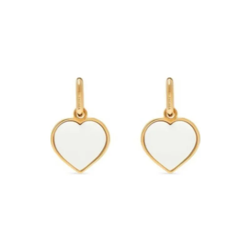 Balenciaga Brass Earrings Women's Black-1