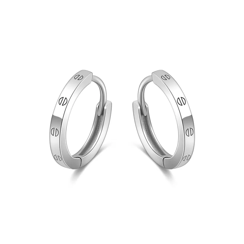 ENFANTIN S999 Fine Silver Earrings Unisex-0