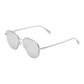 FENDI Metal Oval Sunglasses Men's Silver