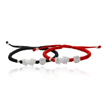 FOREVER MELODY Sterling Silver Rope Bracelets Unisex