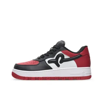 ROCAWEAR Abrasion Resistant Breathable Low Top Skateboard Shoes Unisex Black Red
