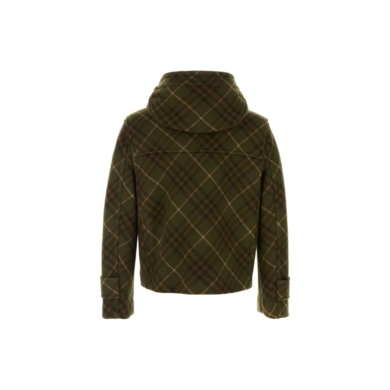 Burberry Checkered Hooded Jacket-1